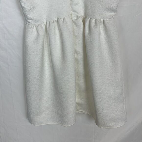 EVERLY Laura A-line Dress Medium Textured White - Picture 5 of 12